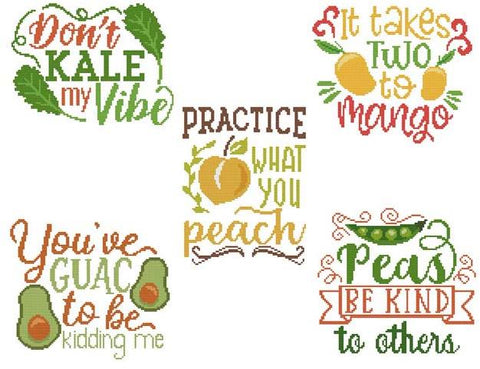 Market Fresh Puns - Cross Stitch Wonders