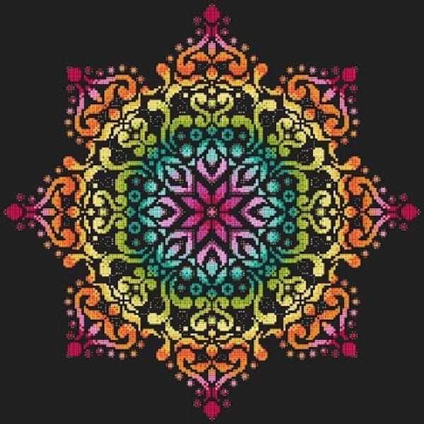 Full Rainbow Mandala 2 - Shannon Christine Designs