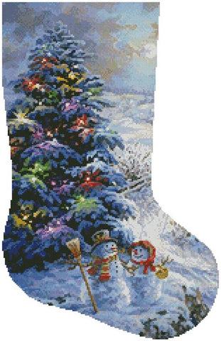 Country Shopping Stocking (Right) - Artecy Cross Stitch