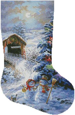 Country Shopping Stocking (Right 2) - Artecy Cross Stitch