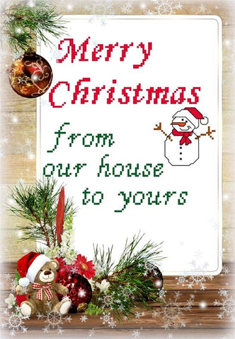 Merry Christmas From Our House - Iris Originals