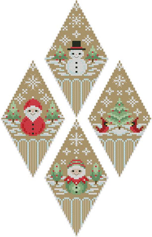 Woodland Christmas Ornaments - Kitty & Me Designs
