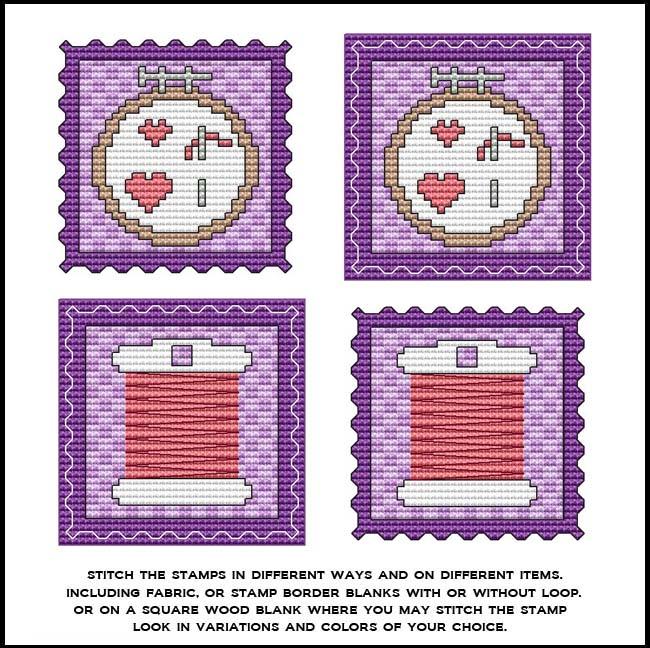 Stamp It Series: Cross Stitch Hoop And Thread - Cross Stitch Wonders