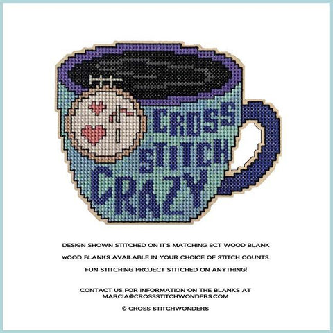 Cross Stitch Crazy Mug - Cross Stitch Wonders