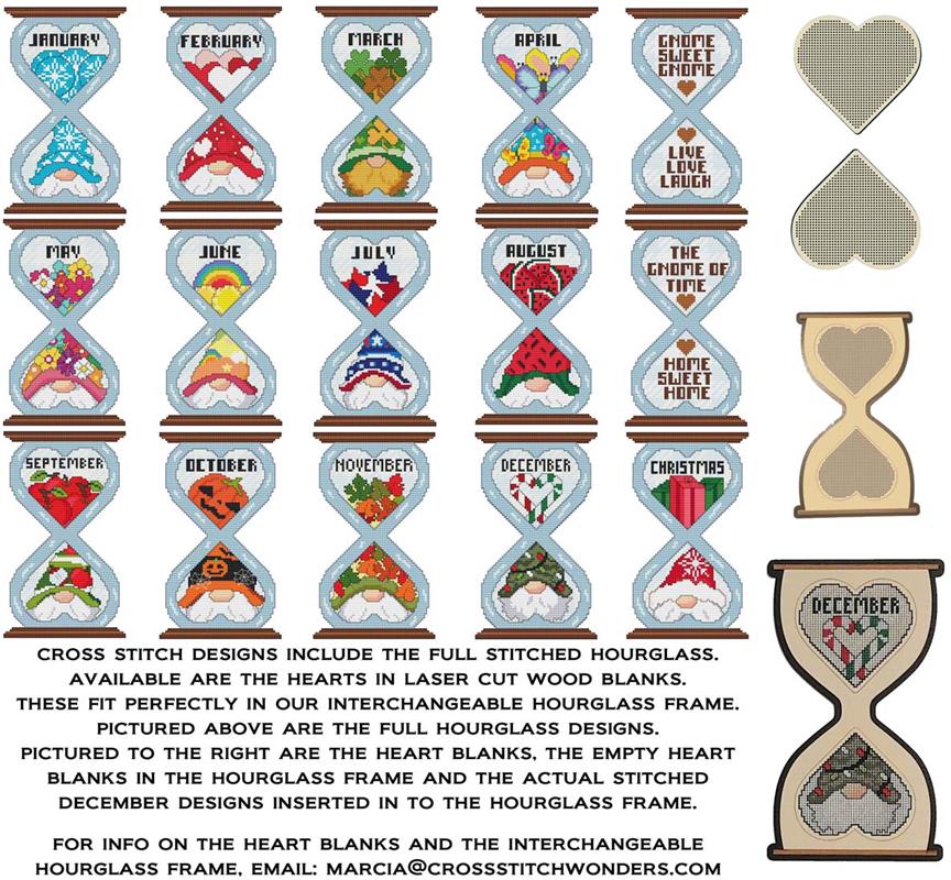 The Gnomes Of Time: Hourglass Combo - Cross Stitch Wonders