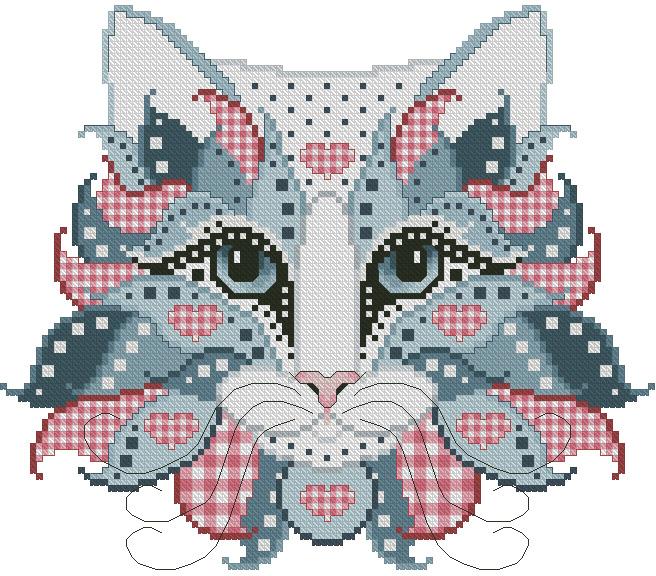 Colorful Cats: Gingham - Kitty & Me Designs