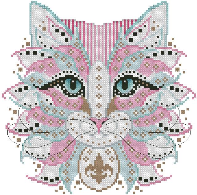 Colorful Cats: Antoinette - Kitty & Me Designs