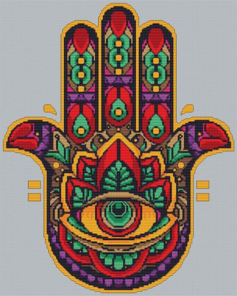 Floral Hamsa - Artists Alley