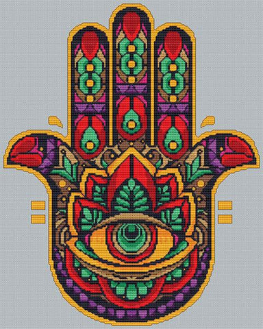 Floral Hamsa - Artists Alley