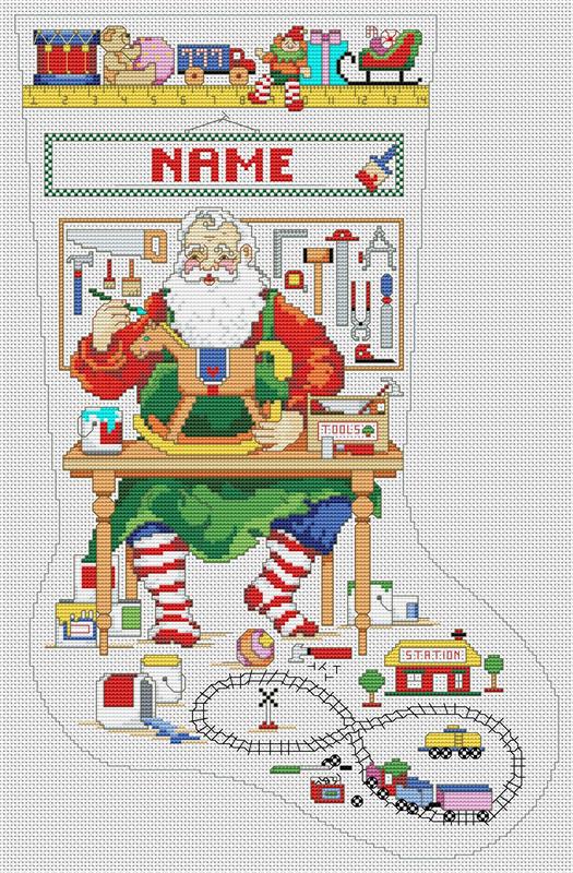 Santa In His Workshop Ornaments - Kooler Design Studio