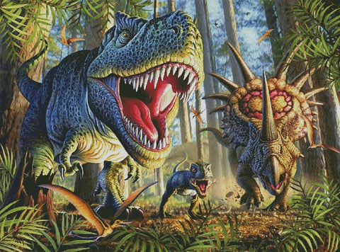 Dinos (Large) - Artecy Cross Stitch