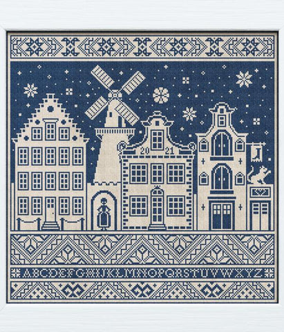 Winter In The City - Modern Folk Embroidery