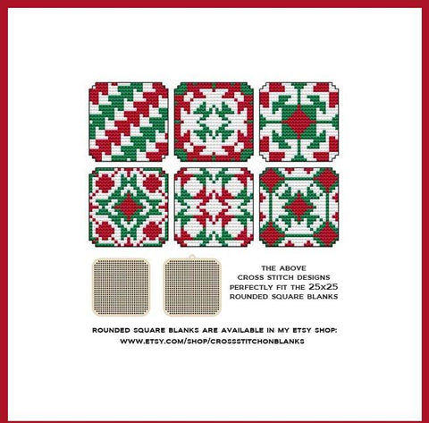 Quilt Block: Rounded Squares - Cross Stitch Wonders