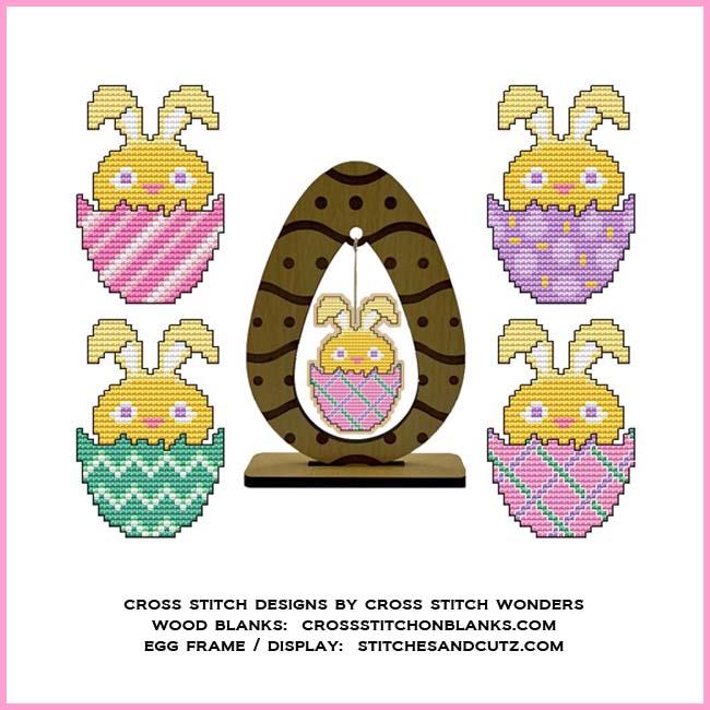 Easter Egg Animal: Chick - Cross Stitch Wonders