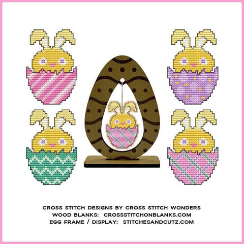 Easter Egg Animal: Chick - Cross Stitch Wonders