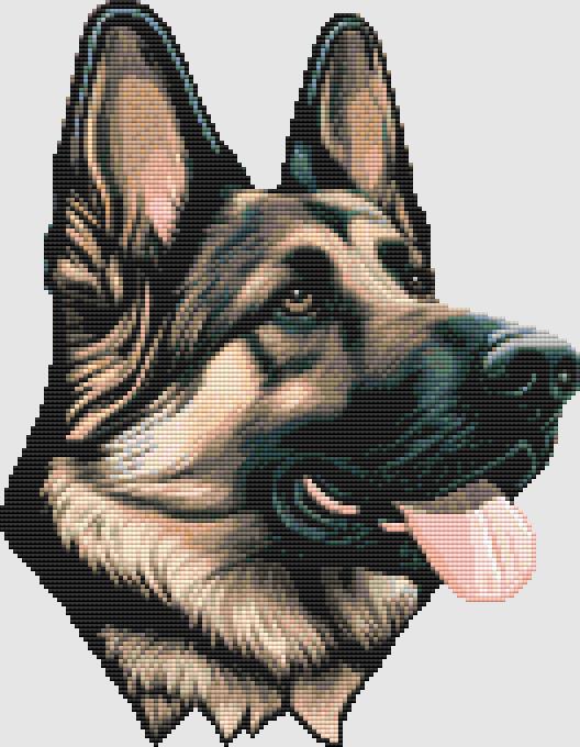 German Shepherd : Teal - DogShoppe Designs