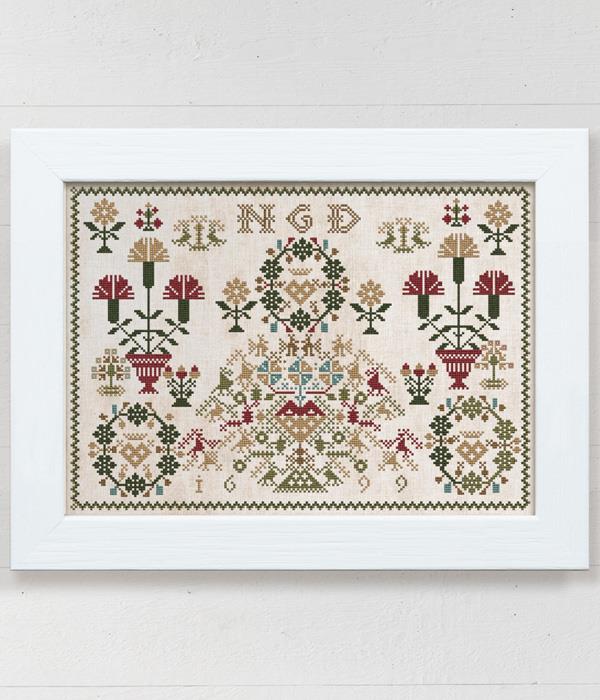 NGD 1699: A Dutch Flower Sampler - Modern Folk Embroidery