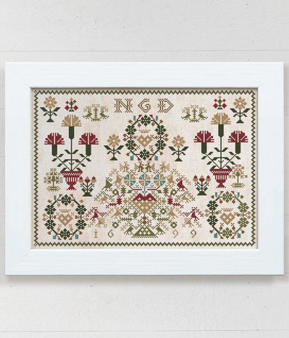 NGD 1699: A Dutch Flower Sampler - Modern Folk Embroidery