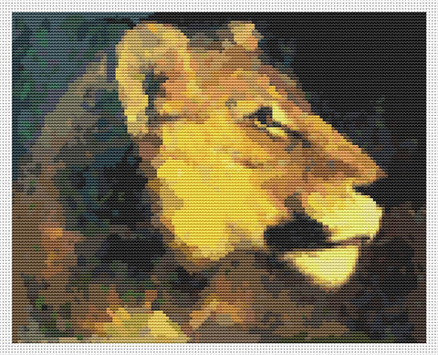 Head Of Lioness - Art of Stitch, The