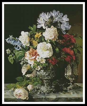 Vase Of Flowers 2 - Artecy Cross Stitch