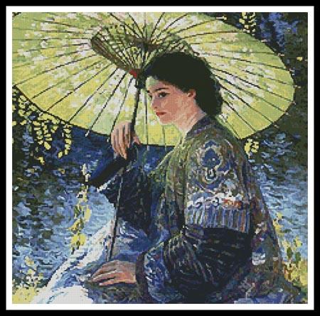 The Green Parasol - Artecy Cross Stitch