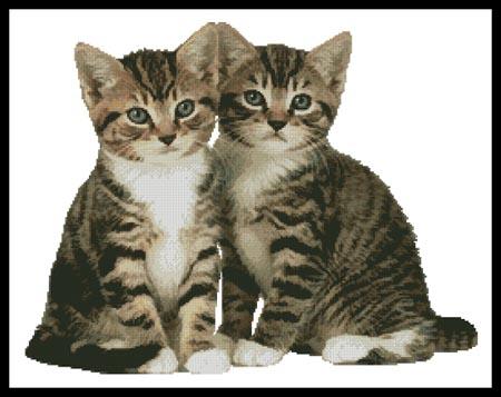 Two Tabby Kittens - Artecy Cross Stitch