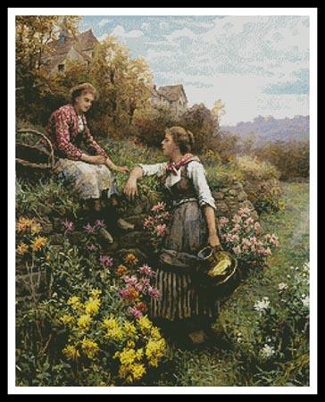 The Gossips - Artecy Cross Stitch
