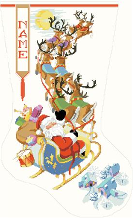 To All A Good Night Stocking - Kooler Design Studio