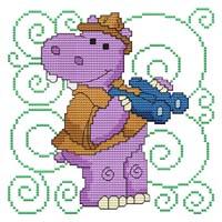Safari Hippo - Cross Stitch Wonders