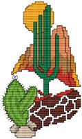 Arizona Cactus - Cross Stitch Wonders