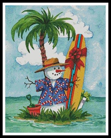Christmas Surfer - Artecy Cross Stitch
