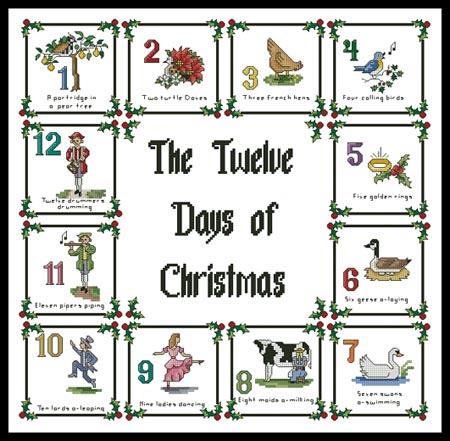 12 Days Of Christmas Sampler - Artecy Cross Stitch