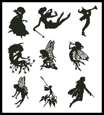 Little Fairy Silhouettes - Artecy Cross Stitch