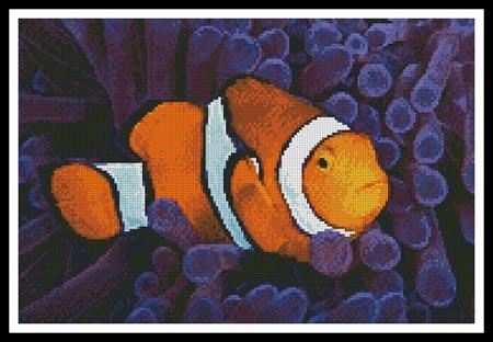 Clownfish In Anemone - Artecy Cross Stitch