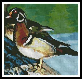 Mini Wood Duck - Artecy Cross Stitch