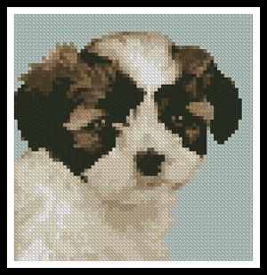 Mini Shih Tzu Puppy - Artecy Cross Stitch