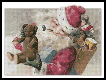 Santa With Toys - Artecy Cross Stitch