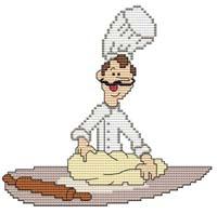 French Chef Dough - Cross Stitch Wonders