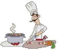 French Chef Stew - Cross Stitch Wonders
