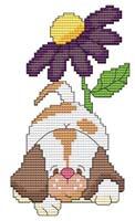 Puppy Flower - Cross Stitch Wonders