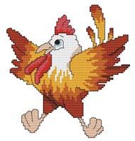 Cute Rooster - Cross Stitch Wonders