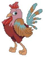 Cute Rooster 2 - Cross Stitch Wonders