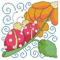 Friends Lady Bug - Cross Stitch Wonders
