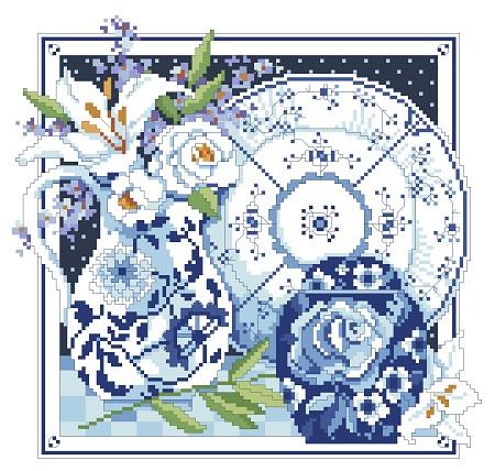 Blue & White Still Life - Kooler Design Studio