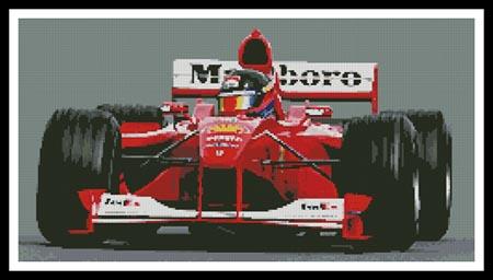 Formula 1 Car - Artecy Cross Stitch