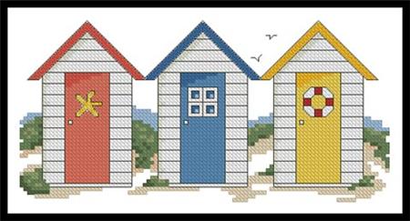 Beach Huts - Artecy Cross Stitch
