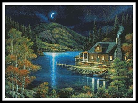 Moonlit Cabin - Artecy Cross Stitch