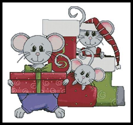 Christmas Mice - Artecy Cross Stitch