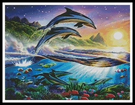 Atlantic Dolphins - Artecy Cross Stitch