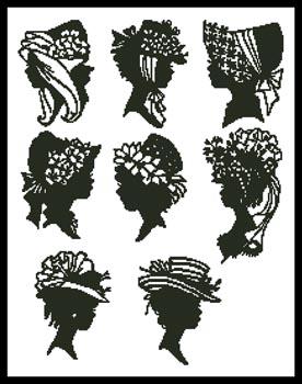 Mini Lady Silhouettes - Artecy Cross Stitch